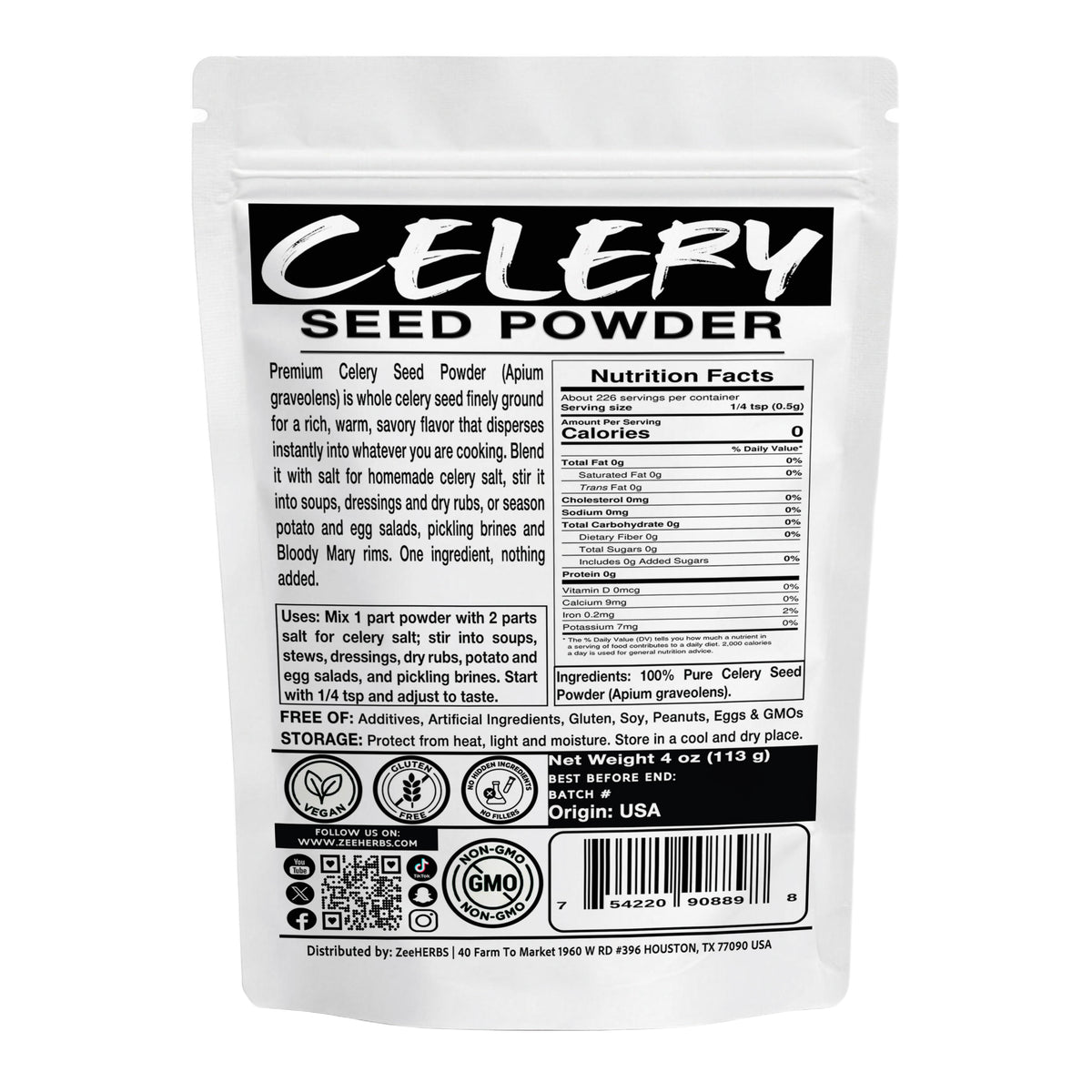 Celery Seed Powder - Apium graveolens