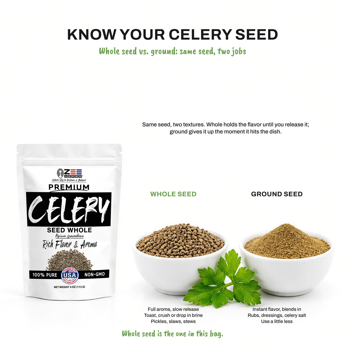 Celery Seed - Apium graveolens