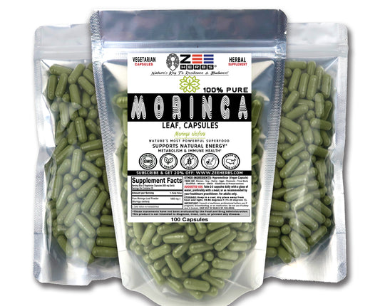 Moringa Capsules 1800mg | Pure Superfood for Energy & Immunity