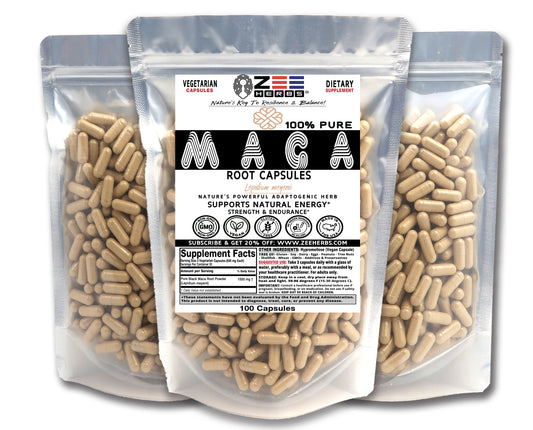 Black Maca Root Capsules 1500mg | Pure Andean Energy & Vitality