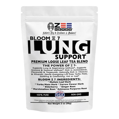BLOOM Ξ 7 Lung Support Tea Blend Loose Leaf - 2 oz (56g)